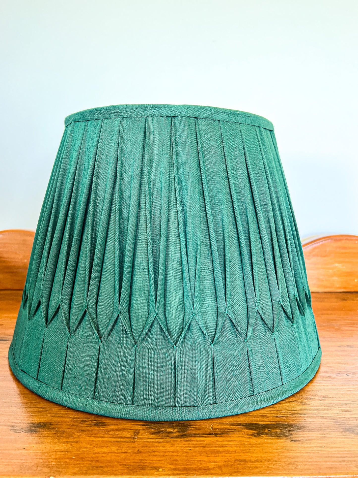 SALE William Silk Gathered Smock Pleat Lampshade