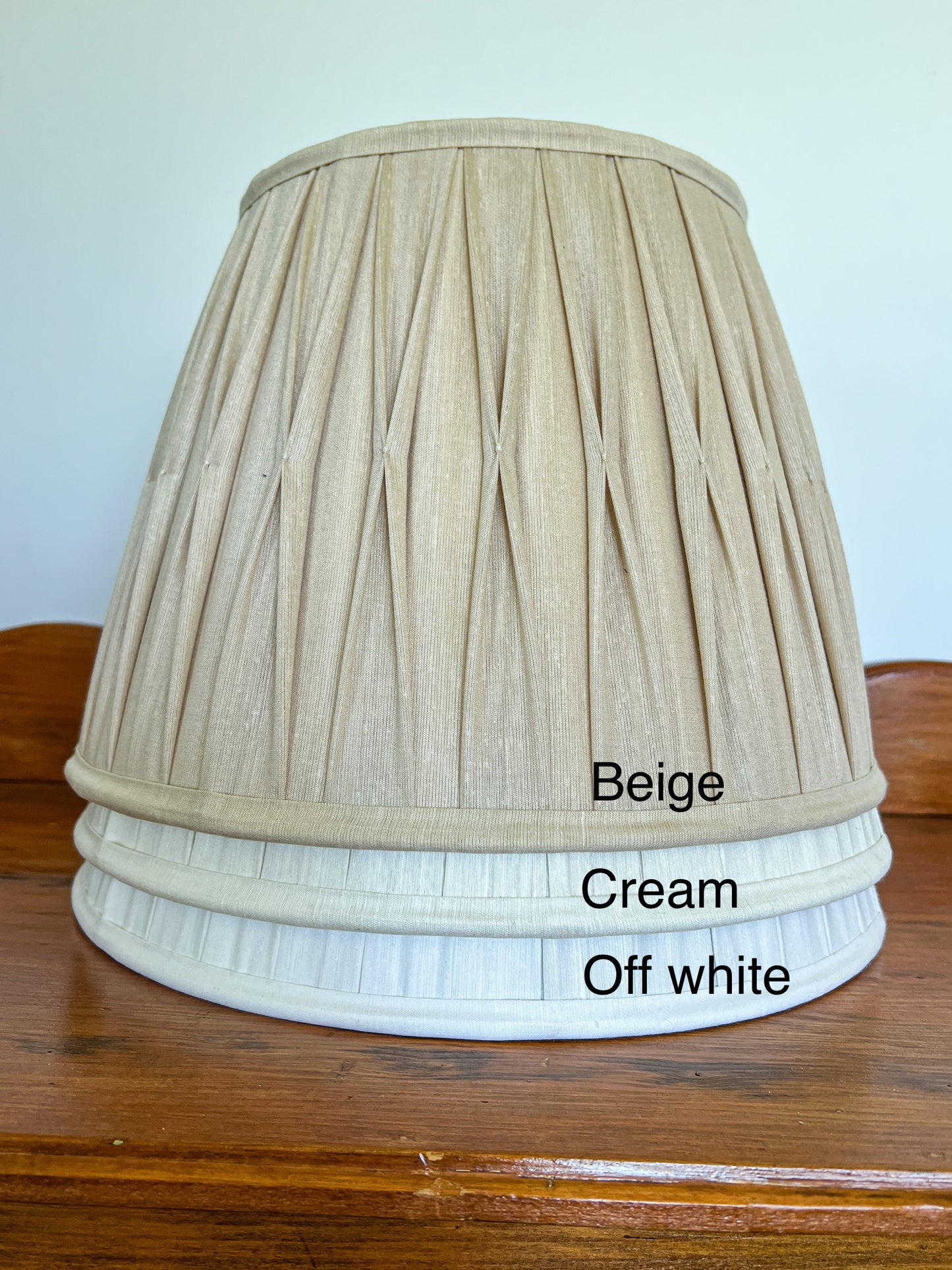 SALE William Silk Gathered Smock Pleat Lampshade