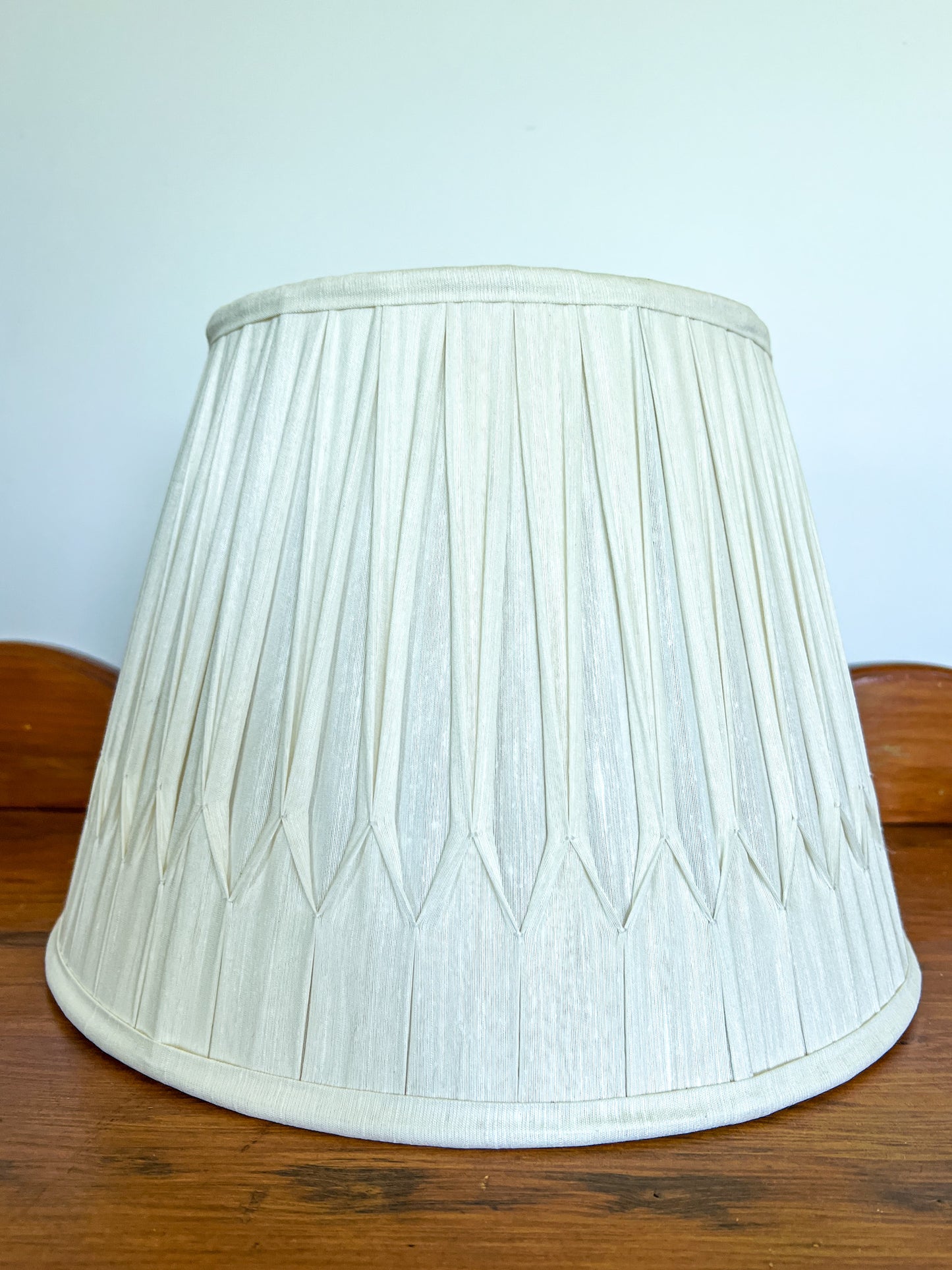 SALE William Silk Gathered Smock Pleat Lampshade