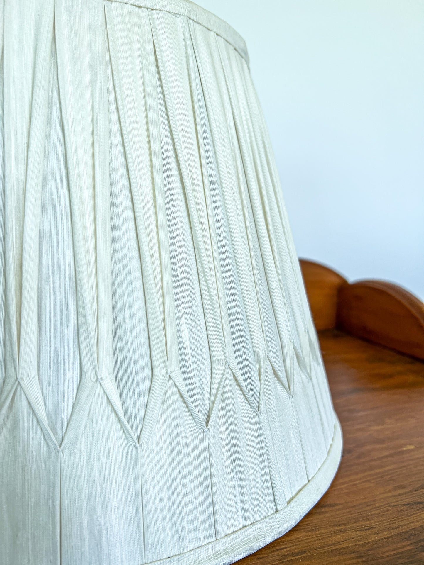 SALE William Silk Gathered Smock Pleat Lampshade