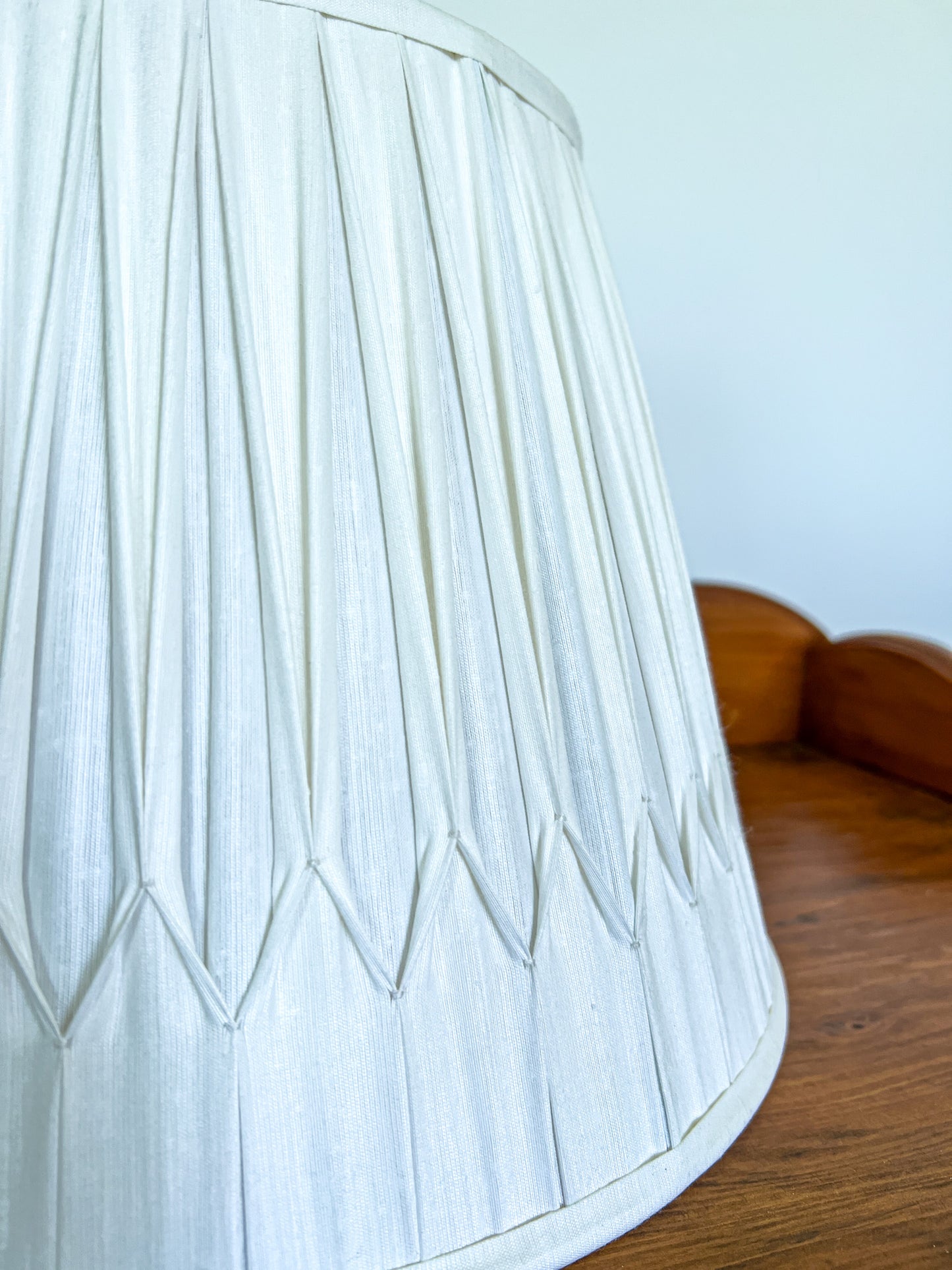 SALE William Silk Gathered Smock Pleat Lampshade