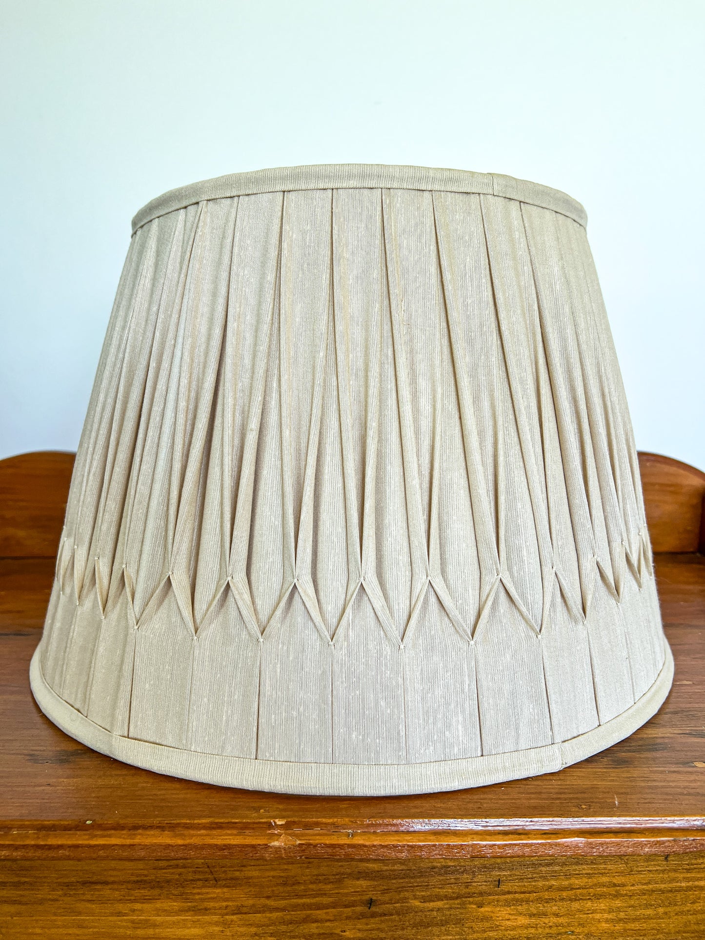 SALE William Silk Gathered Smock Pleat Lampshade