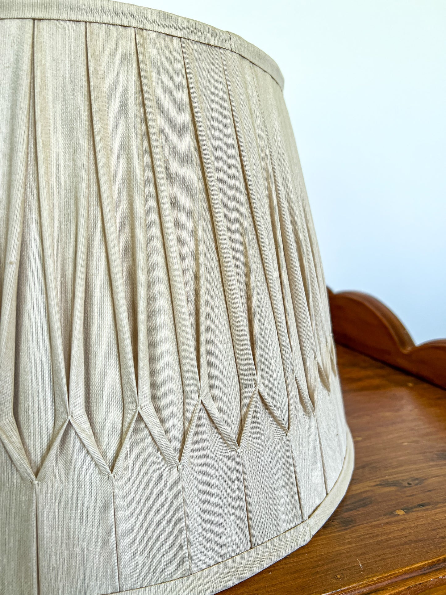 SALE William Silk Gathered Smock Pleat Lampshade