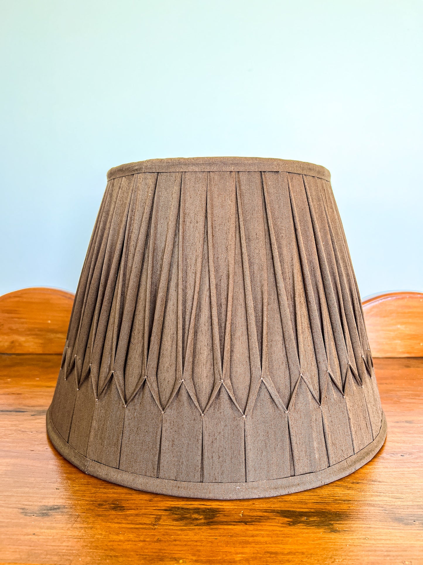 SALE William Silk Gathered Smock Pleat Lampshade