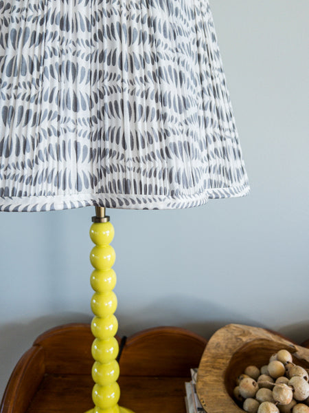 SALE Elaine Block Printed Pleated Lampshade