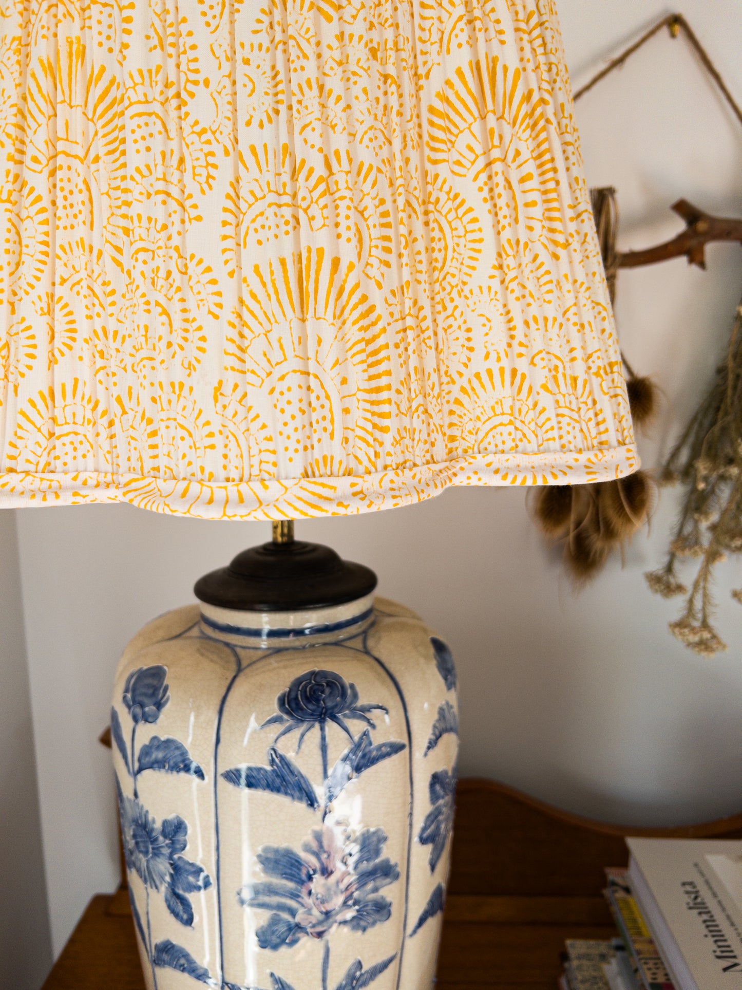 SALE Helen Block Printed Pleated Lampshade