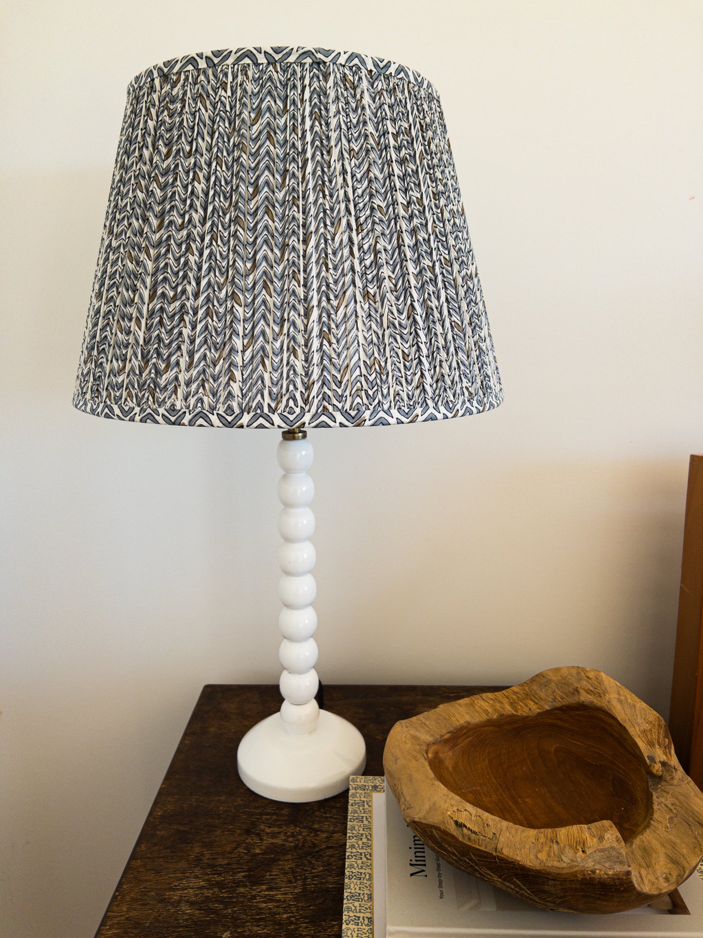 SALE Wally Block Printed Pleated Lampshade