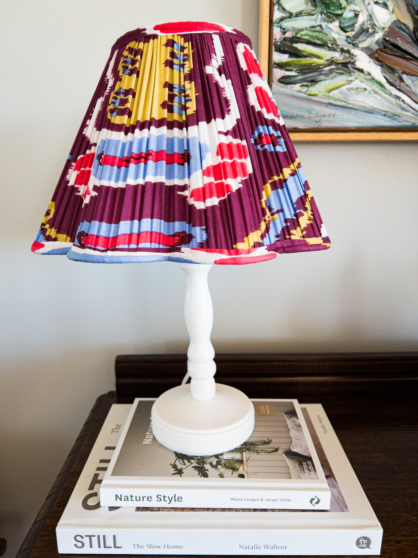 SALE Sonny Ikat Printed Pleated Lampshade