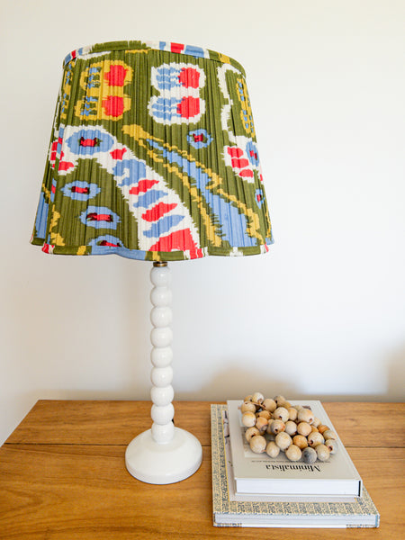 SALE Casper Ikat Printed Pleated Lampshade