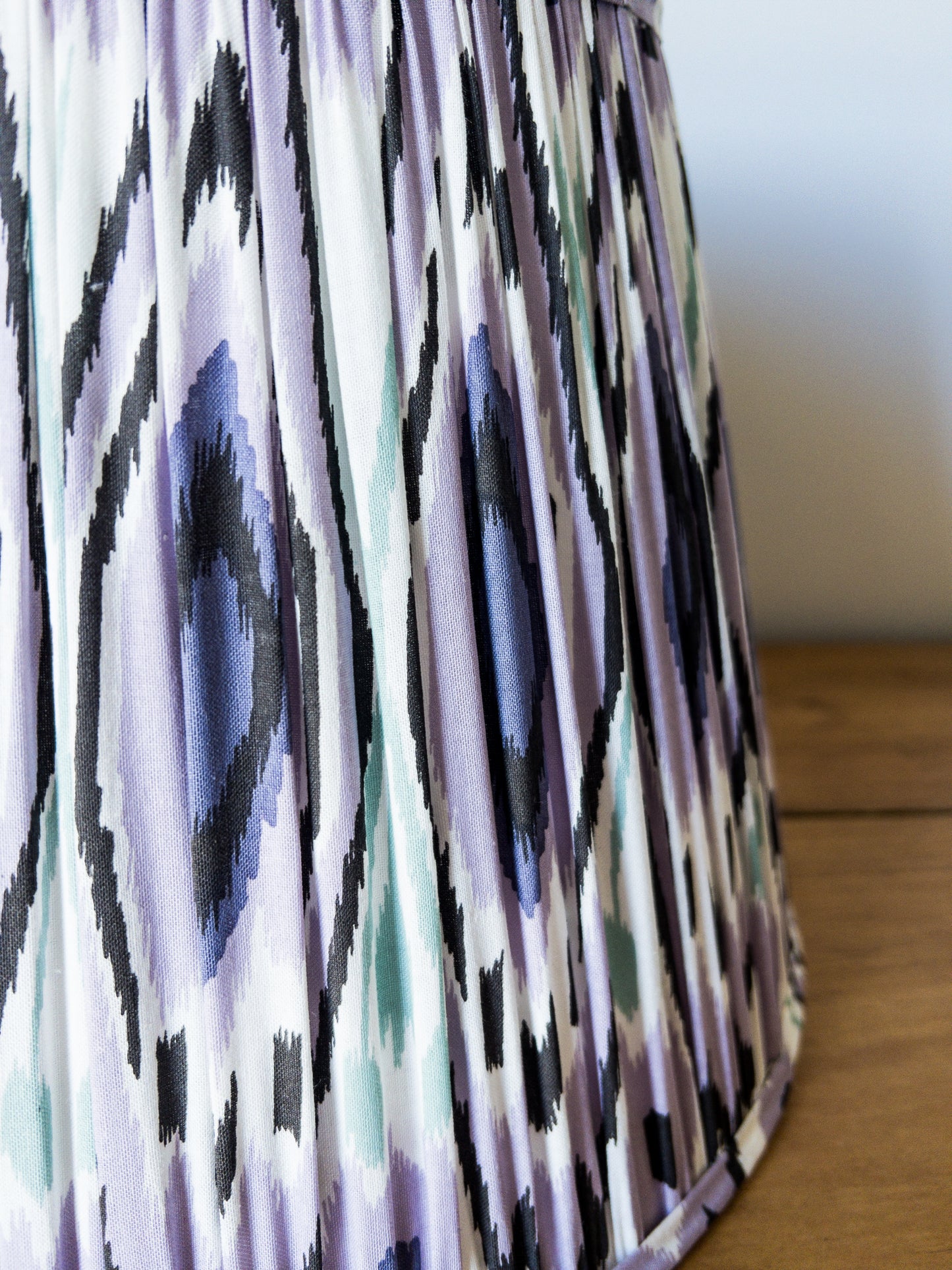 Mal Ikat Printed Pleated Lampshade