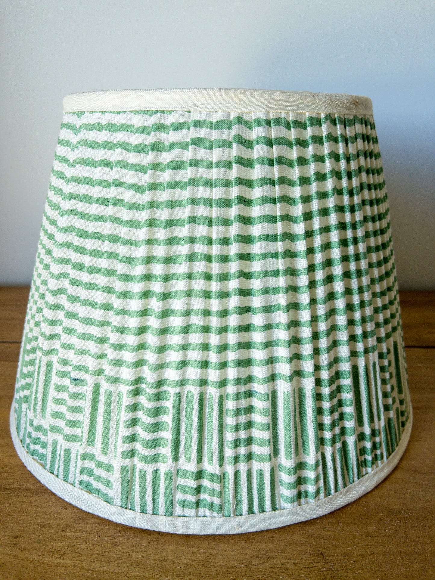 Oscar Block Printed Pleated Lampshade