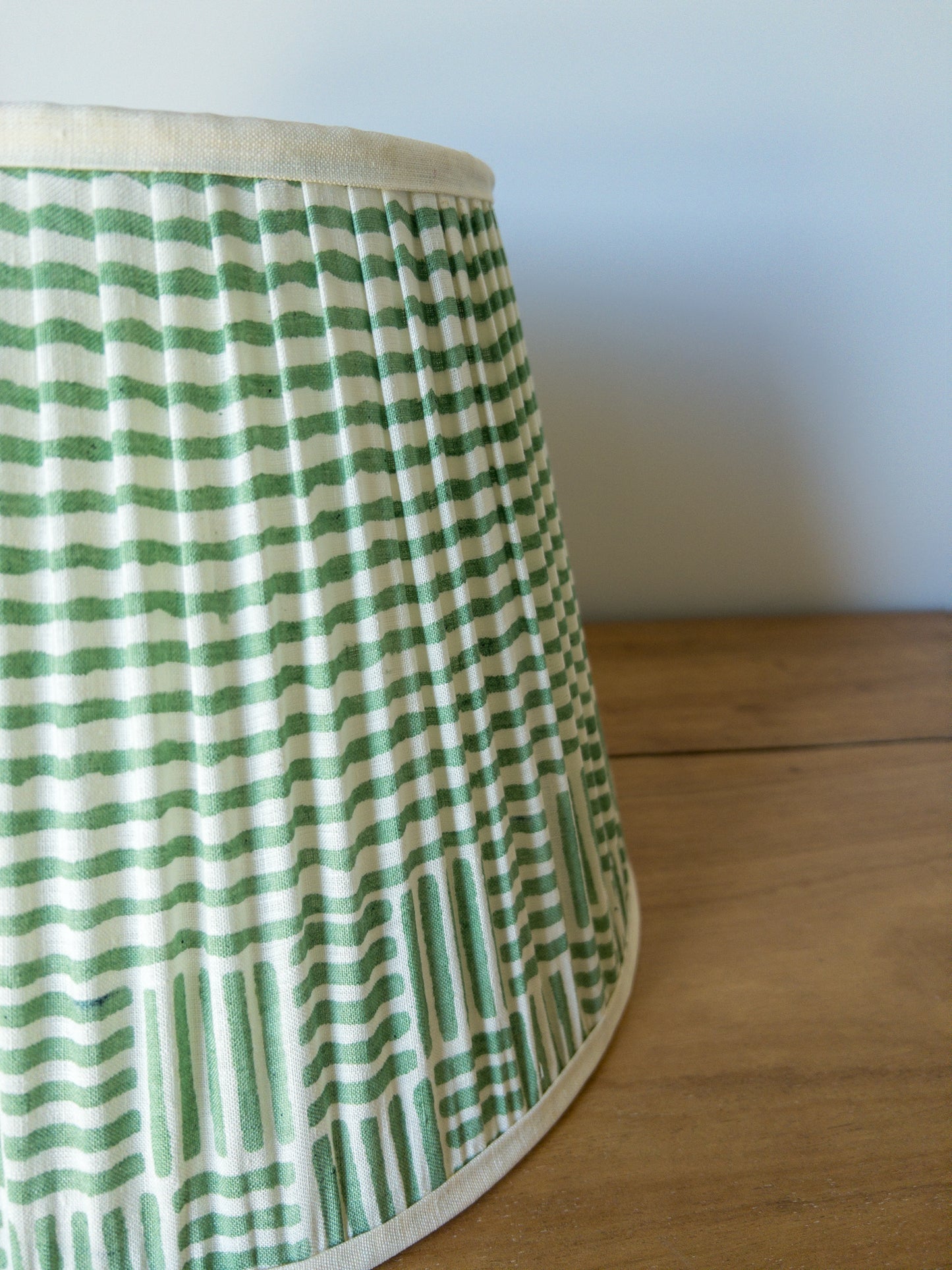 Oscar Block Printed Pleated Lampshade