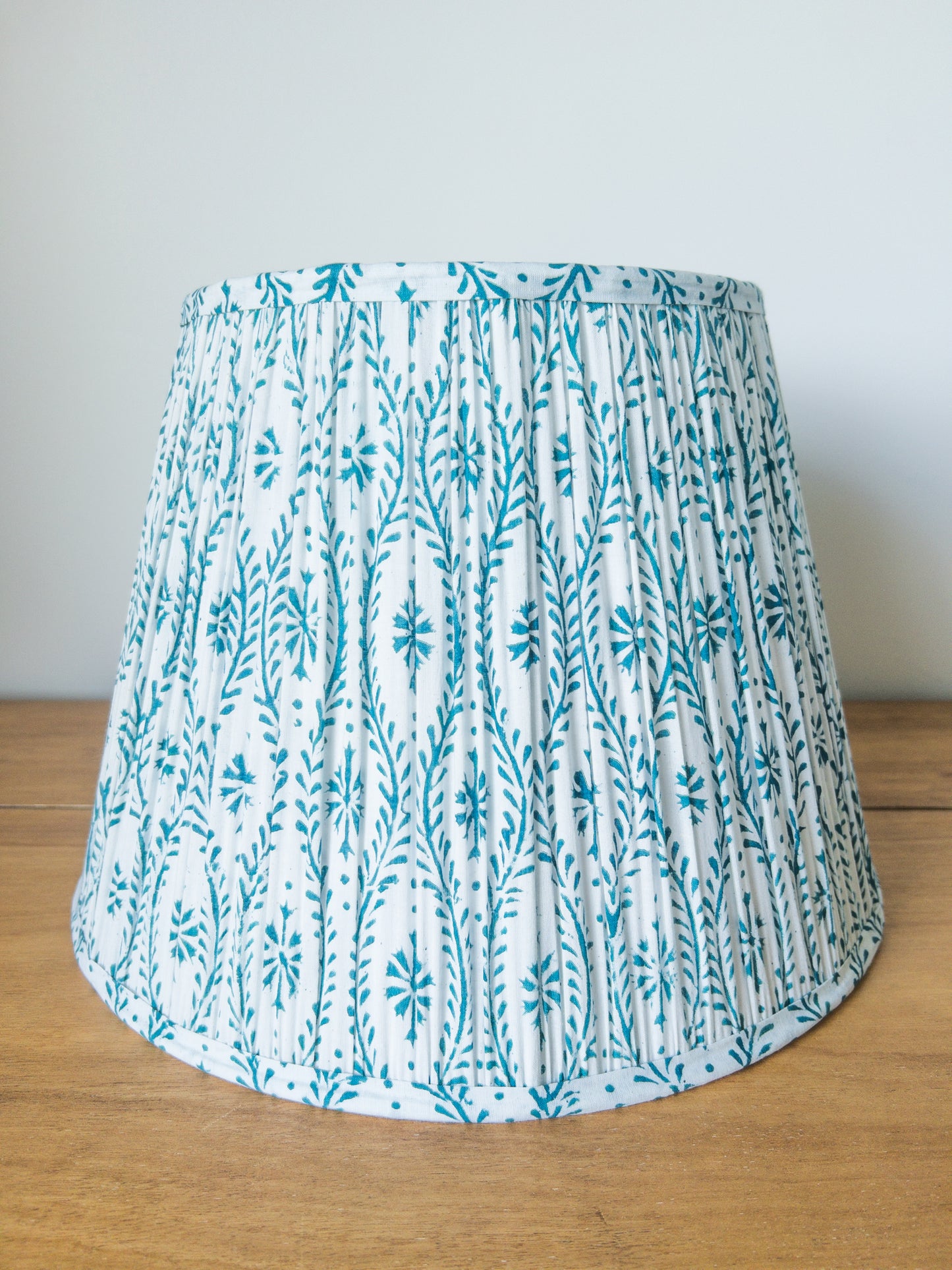 Piper Block Printed Pleated Lampshade