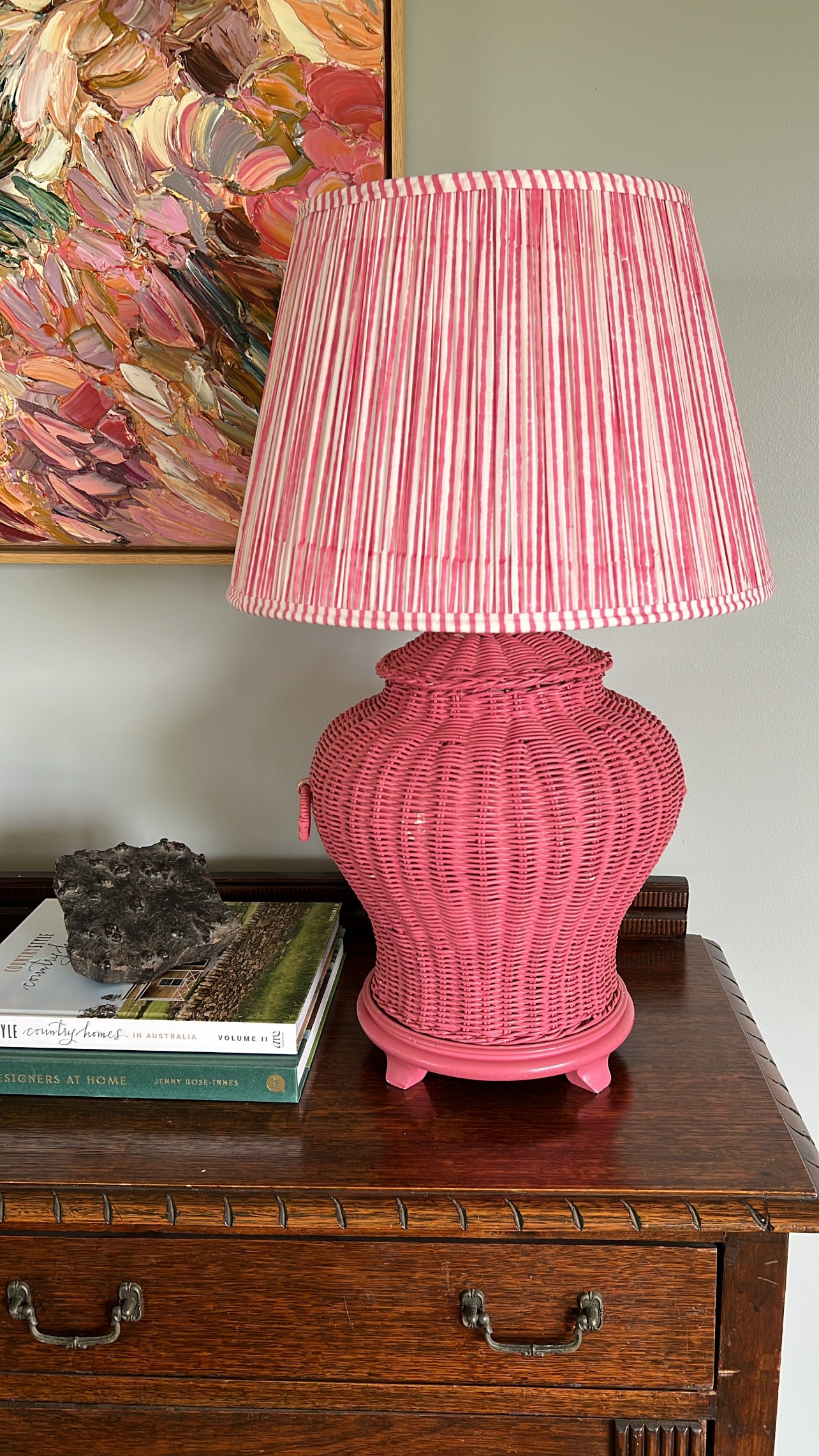 Sophie Block Printed Pleated Lampshade