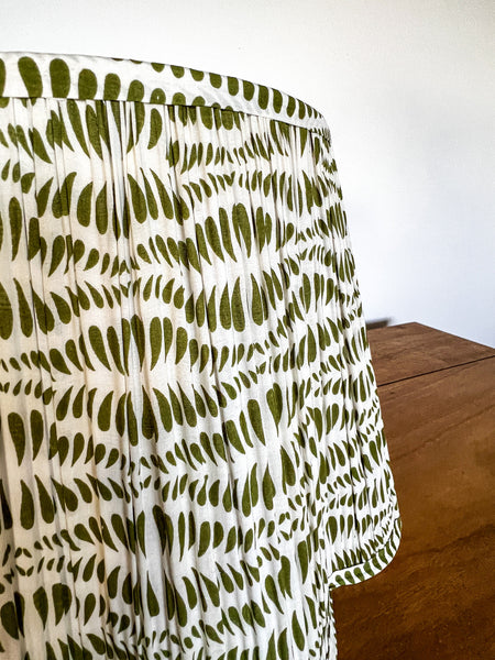 SALE Jodie Block Printed Pleated Lampshade