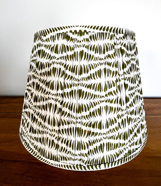 SALE Jodie Block Printed Pleated Lampshade