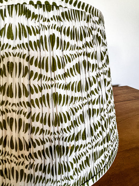 SALE Jodie Block Printed Pleated Lampshade