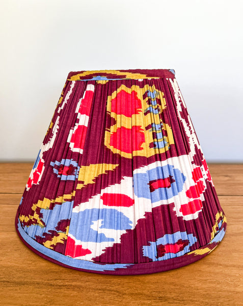 SALE Sonny Ikat Printed Pleated Lampshade