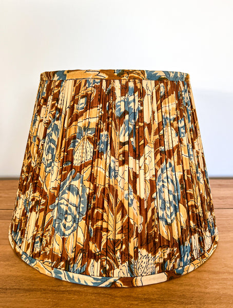 SALE Rhonda Block Printed Pleated Lampshade