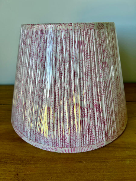 Not Perfect 2 - Summer Block Printed Pleated Lampshade