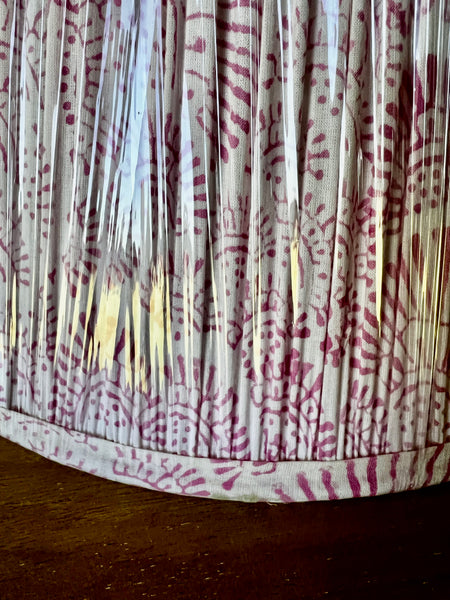 Not Perfect 2 - Summer Block Printed Pleated Lampshade