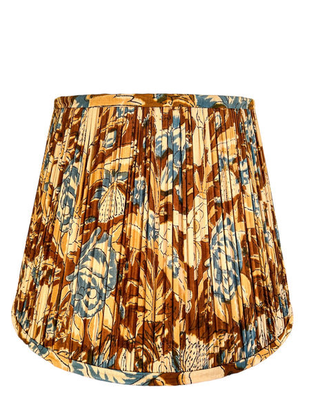 SALE Rhonda Block Printed Pleated Lampshade