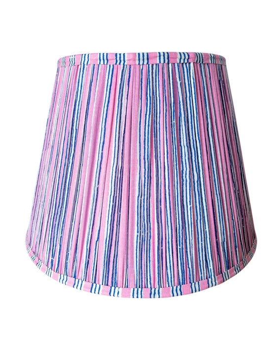 Lilly Block Printed Pleated Lampshade