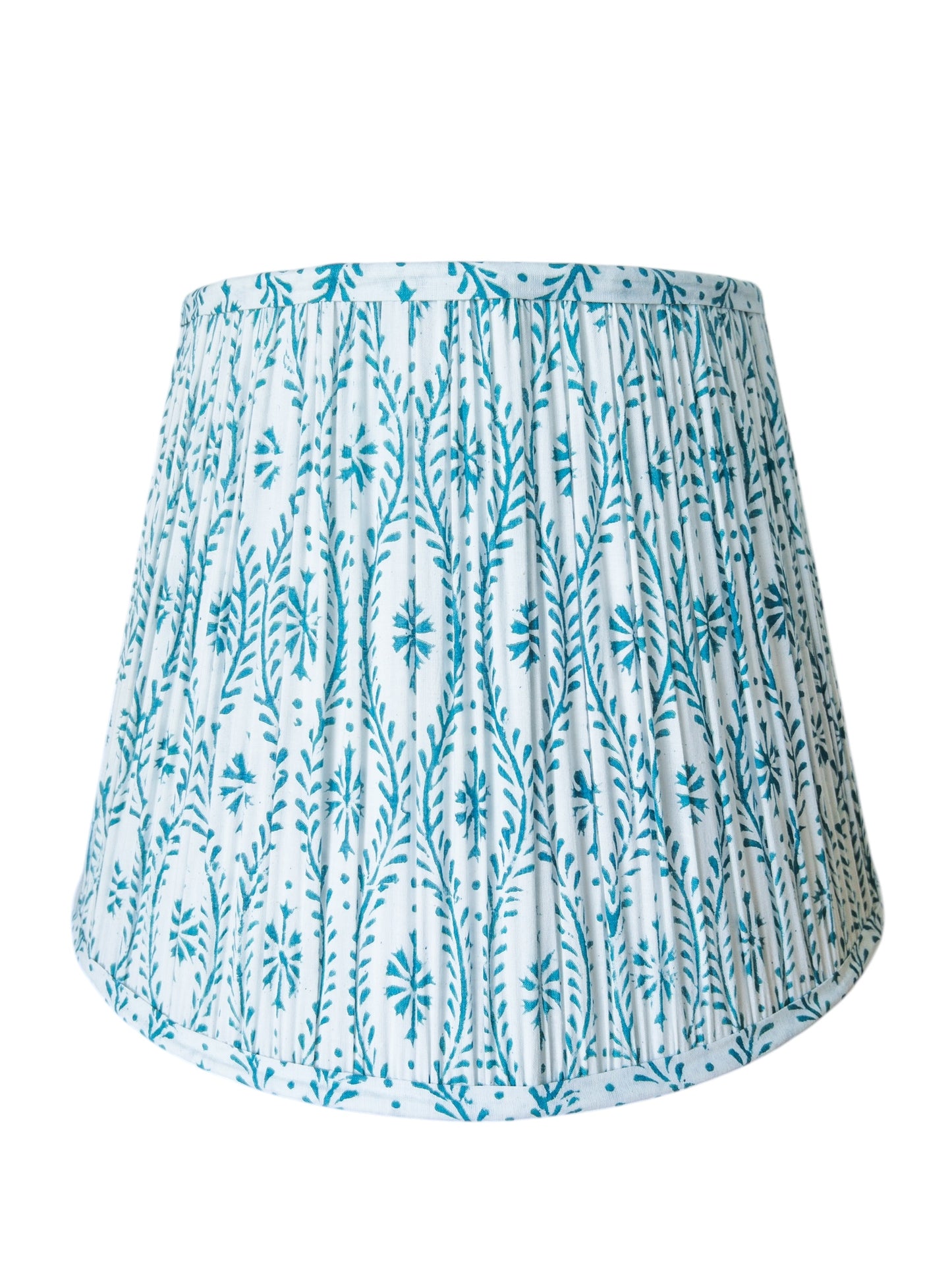 Piper Block Printed Pleated Lampshade