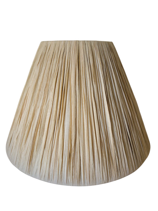 George Raffia Pleated Lampshade