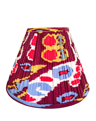 Sonny Ikat Printed Pleated Lampshade