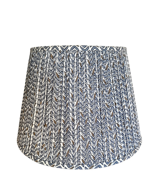 SALE Wally Block Printed Pleated Lampshade