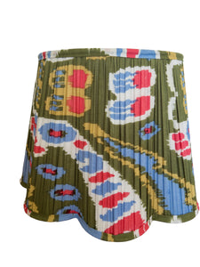 SALE Casper Ikat Printed Pleated Lampshade