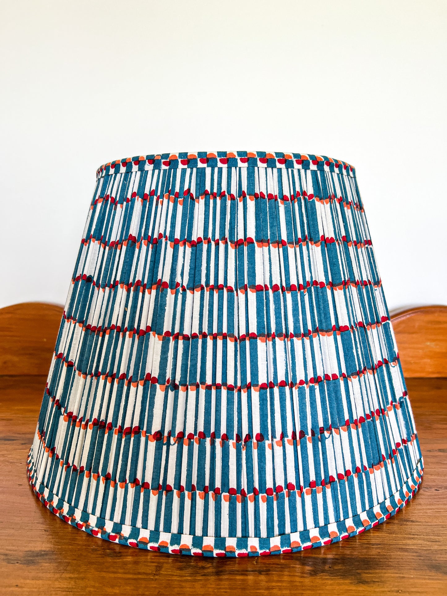 SALE Alana Block Printed Pleated Lampshade